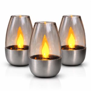 LED Solcellslykta 3-pack – Utomhusbelysning med Varmvitt Ljus