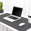 Mörkgrått skrivbordsunderlägg deskmat 60x30 cm pu-läder