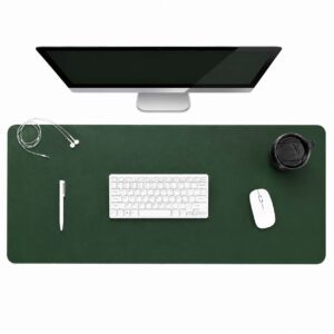 Grönt Skrivbordsunderlägg Deskmat 90x40 cm PU-Läder