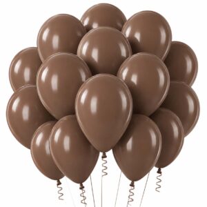 Pastellballonger Chokladbrun 12 tum – 100-pack