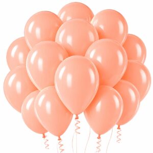 Pastellballonger laxrosa 30 cm 12 tum – 100-pack