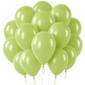 Pastellballonger Olivgrön 30 cm 12 tum – 100-pack