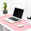 Rosa skrivbordsunderlägg deskmat 60x30 cm pu-läder