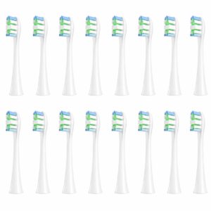Tandborsthuvuden Oclean F1 / One / X Pro – 16-pack mjuka ersättningshuvuden Vit