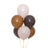 Pastellballonger latte beige 30 cm 12 tum – 100-pack
