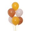 Pastellballonger mocca brun 30 cm 12 tum – 100-pack
