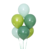 Pastellballonger djupgrön 30 cm 12 tum – 100-pack