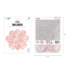 Ballongbukett roséguld med konfetti 12 tum – 10-pack