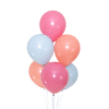 Pastellballonger vildros rosa 30 cm 12 tum – 100-pack