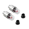 2-pack lysande rgb led ventilhattar för bil eller cykel