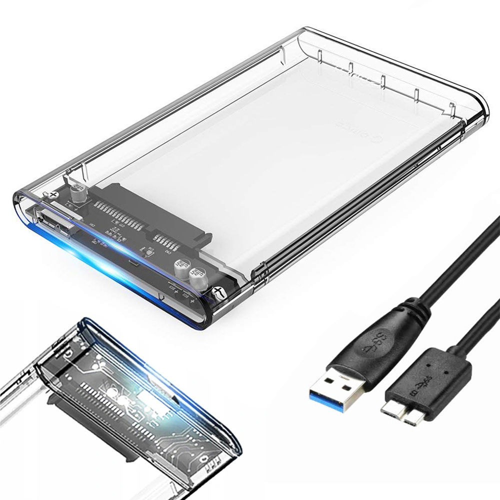 Hårddiskkabinett 2,5 tum usb 3. 0 för sata ssd och hdd