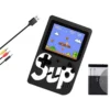 3" mini retro handhållen spelkonsol 400-in-1 32-bit svart