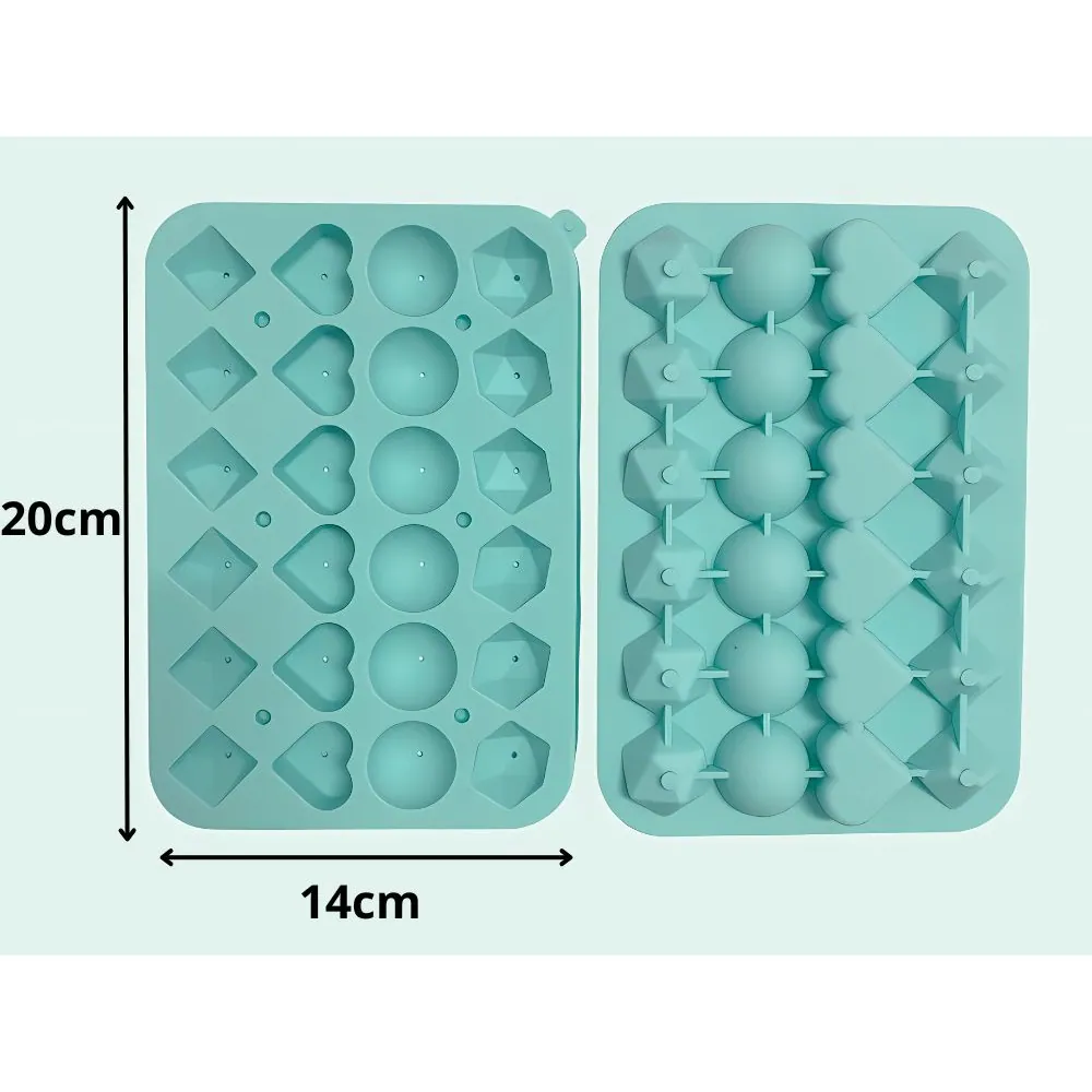 3d hjärta & diamant silikon isformar - perfekta isbitar för drycker - bild 7