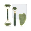 Äkta jade guasha roller set 3 redskap natursten