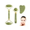 Äkta jade guasha roller set 3 redskap natursten