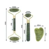 Äkta jade guasha roller set 3 redskap natursten