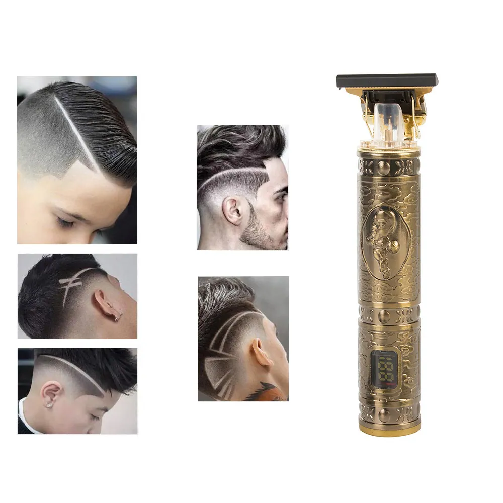Barber elektrisk skägg- och hårtrimmer uppladdningsbar guld - bild 7