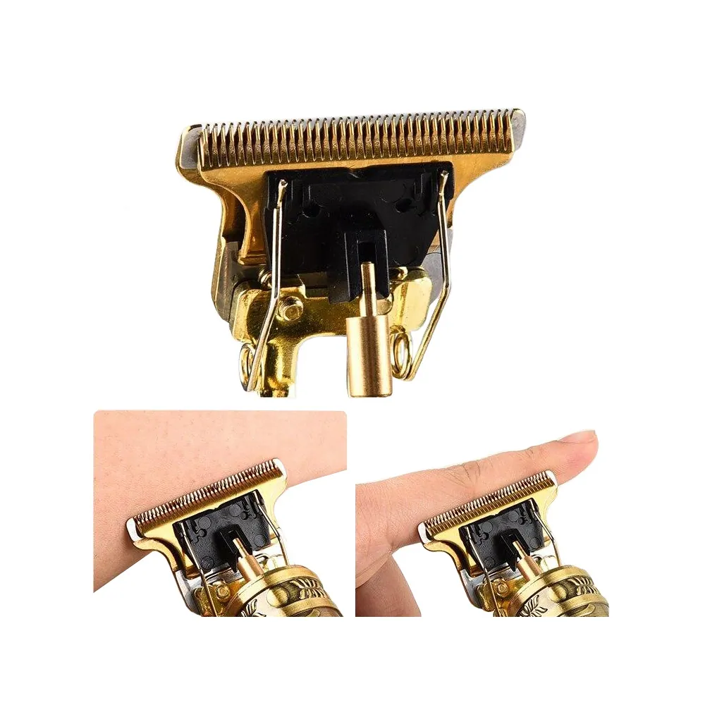 Barber elektrisk skägg- och hårtrimmer uppladdningsbar guld - bild 8