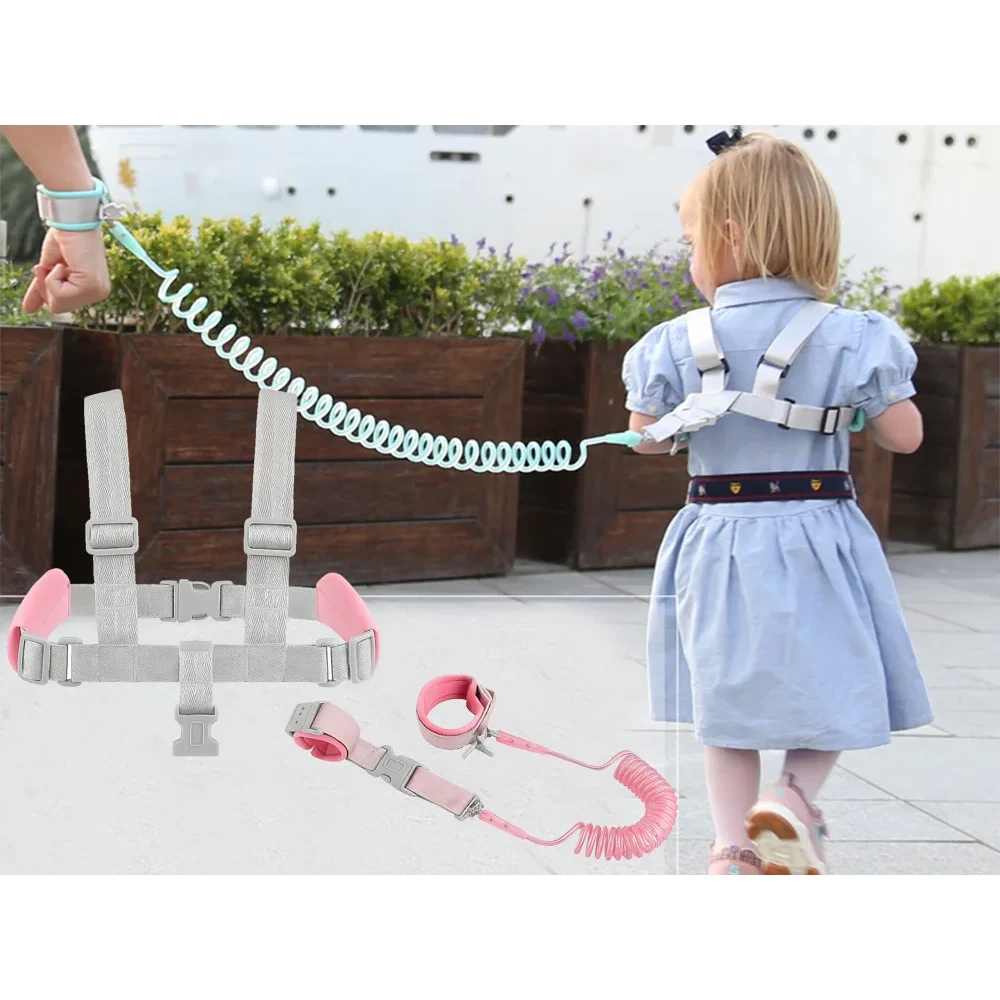 Barnsele med elastisk lina och justerbara handledsband