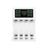 Batteriladdare för aa och aaa med 4 aaa-batterier och usb-c
