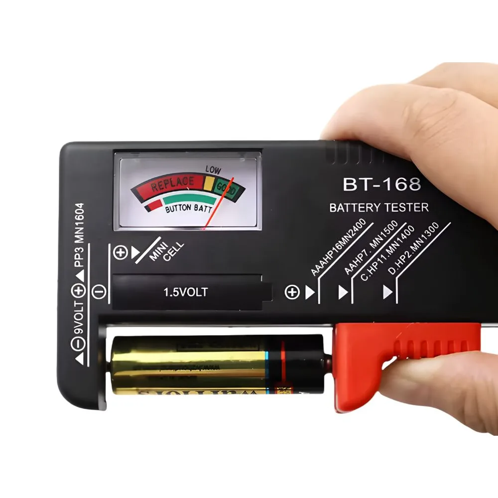Batteritestare analog för aa, aaa, c, d och 9v - bild 8