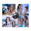 Bluetooth hörlurar med kattöron och led-belysning - fm radio & mp3