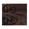 Cykelbaklykta med 5 led och laserspår – kompakt baklampa med universalfäste för ökad synlighet och säkerhet i trafiken