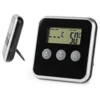 Digital kökstermometer med stekprobe, timer och larm