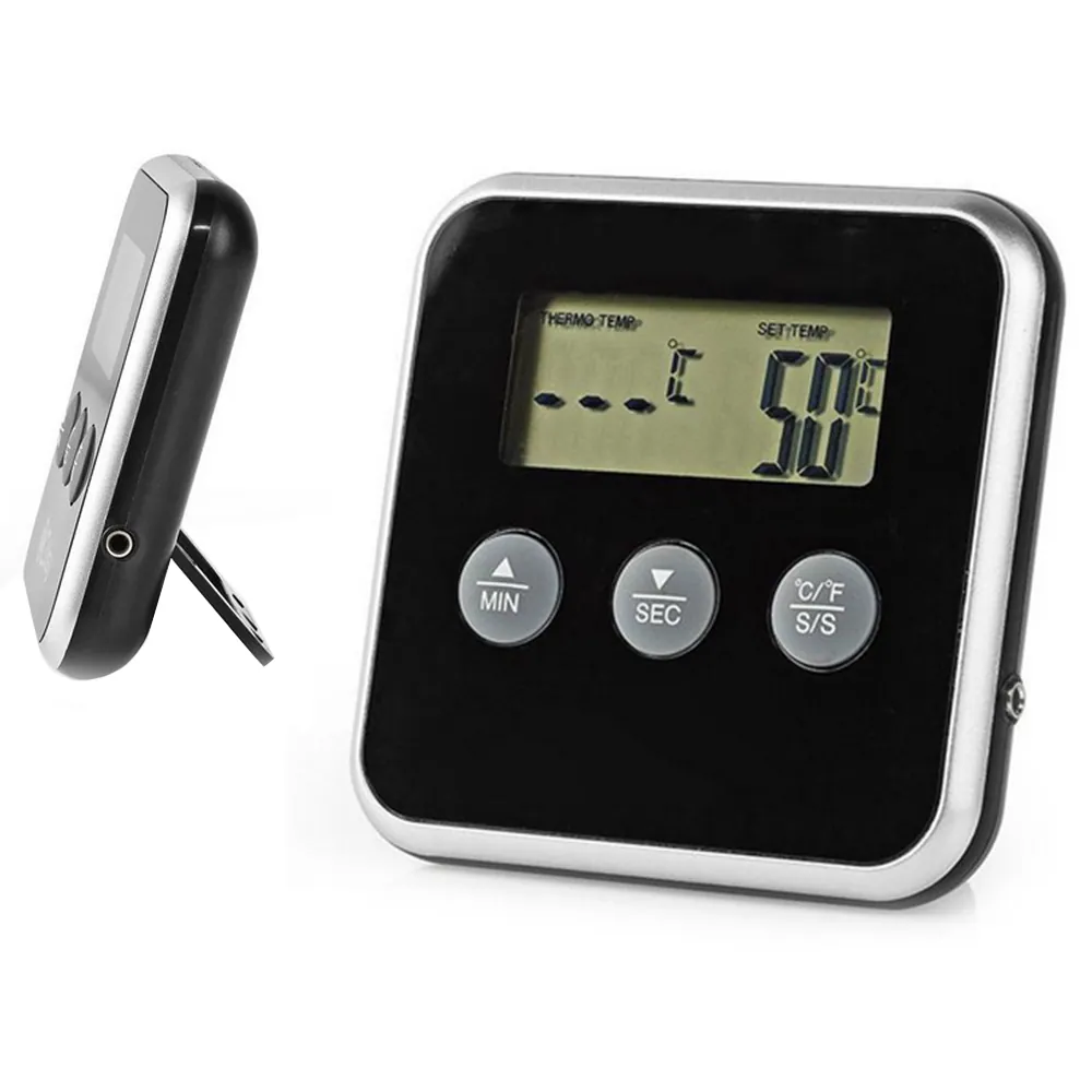 Digital kökstermometer med stekprobe, timer och larm - bild 5
