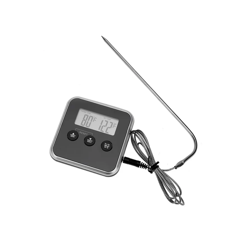 Digital kökstermometer med stekprobe, timer och larm - bild 8