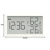 Digital termometer & hygrometer med klocka – temperatur & luftfuktighet för hem & kontor