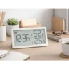 Digital termometer & hygrometer med klocka – temperatur & luftfuktighet för hem & kontor