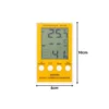 Digital termometer & hygrometer med sensor – temperatur inne/ute med lcd display