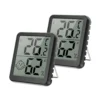 Digital termometer hygrometer mini väderstation svart