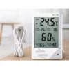 Digital väderstation med hygrometer & sensor – termometer inne/ute med lcd display