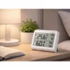 Digital väderstation med hygrometer & sensor – termometer inne/ute med lcd & larmfunktion