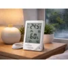 Digital väderstation med hygrometer & sensor – termometer inne/ute med lcd display