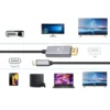Displayport 1. 4 till usb-c kabel 1,8 m 8k 60hz / 4k 120hz / 2k 240hz