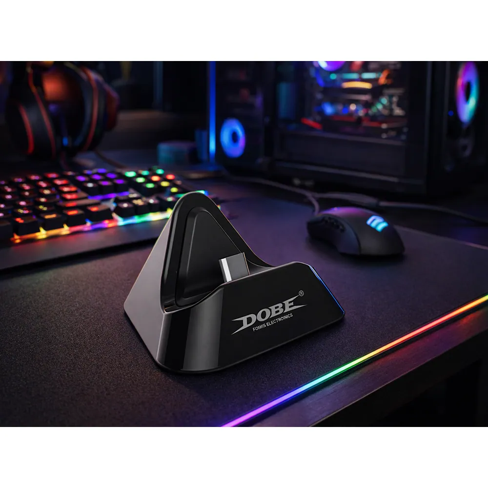 Dockningsstation med usb-c laddning för switch och switch 2 – svart - bild 4