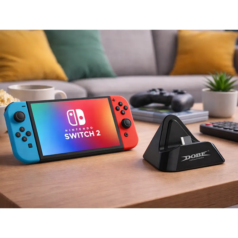 Dockningsstation med usb-c laddning för switch och switch 2 – svart - bild 5