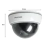 Dummy-kamera dome led ir large – realistisk låtsaskamera med blinkande röd led, vägg- och takmontering