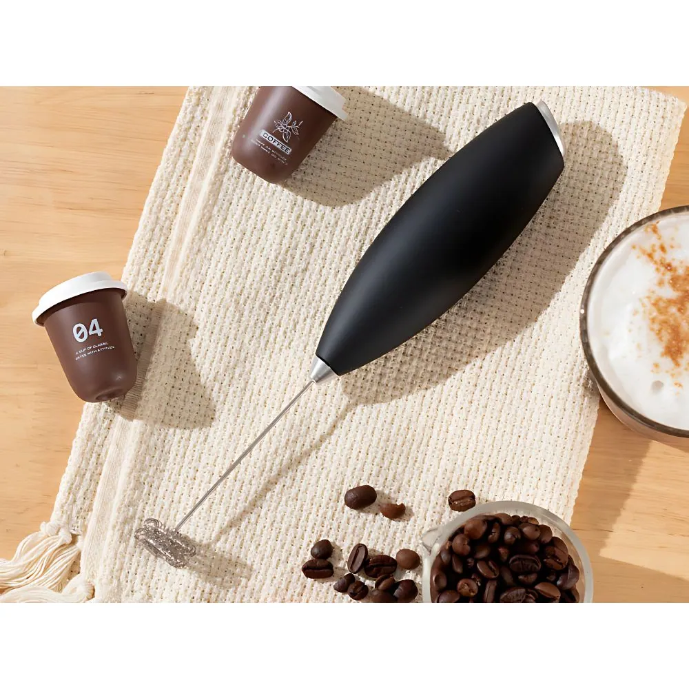 Elektrisk mjölkskummare med stativ - perfekt för kaffe - bild 3