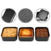 Fyrkantiga bakformar 3-pack – springformar med löstagbar botten 24/26/28 cm