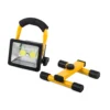Halogen led cob 30w arbetslampa – uppladdningsbar floodlight med stativ, 3 ljuslägen och ip65 väderskydd