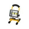 Halogen led cob 30w arbetslampa – uppladdningsbar floodlight med stativ, 3 ljuslägen och ip65 väderskydd