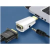Hdmi till vga adapter med ljud mini jack 1080p