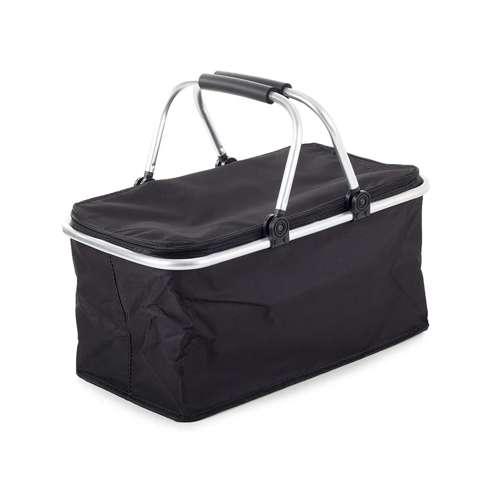 Hopfällbar picknickkorg med kylfunktion – isolerad kylväska 48 cm - bild 2