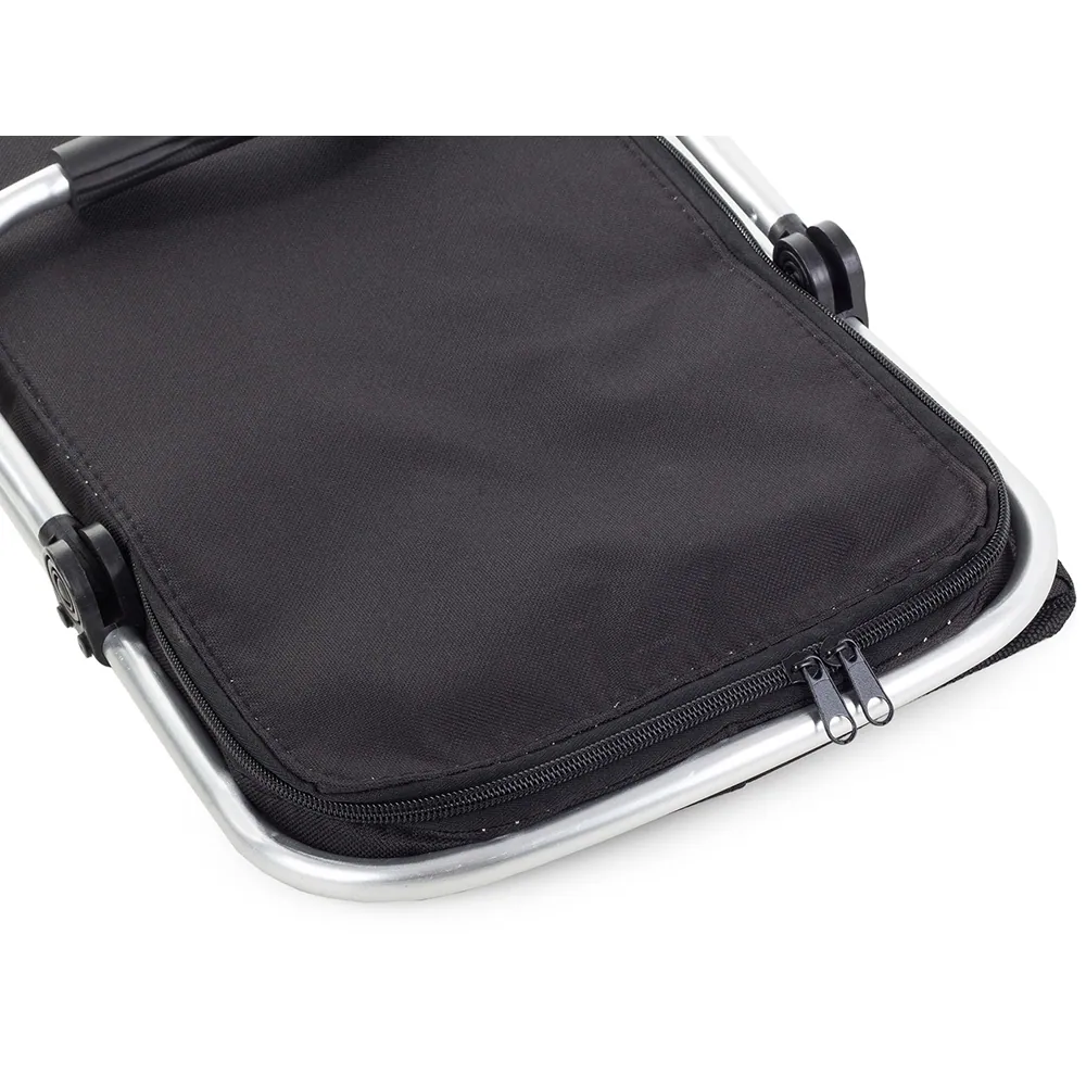 Hopfällbar picknickkorg med kylfunktion – isolerad kylväska 48 cm - bild 5