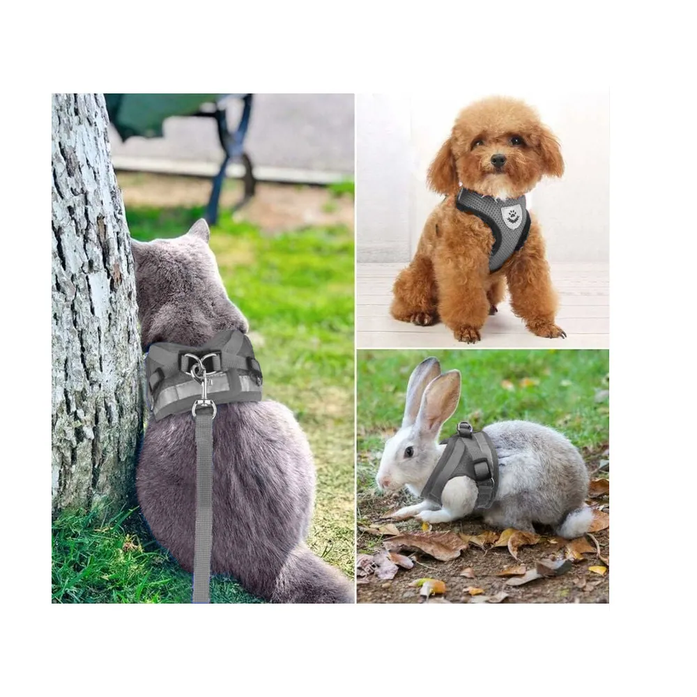 Hundsele mjuk tryckfri med reflex s grå - bild 6