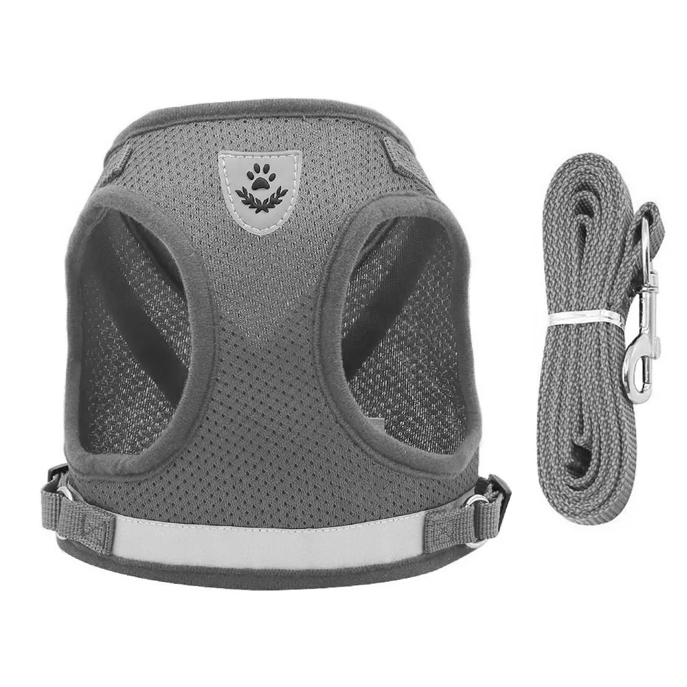 Hundsele mjuk tryckfri med reflex s grå - bild 7